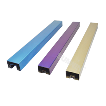 SUMWIN 201 304 316 430 tubo color de ranura de acero inoxidable 