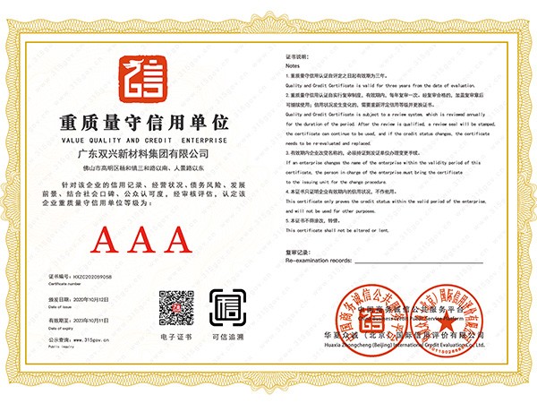 ggre2-重质量守信用单位